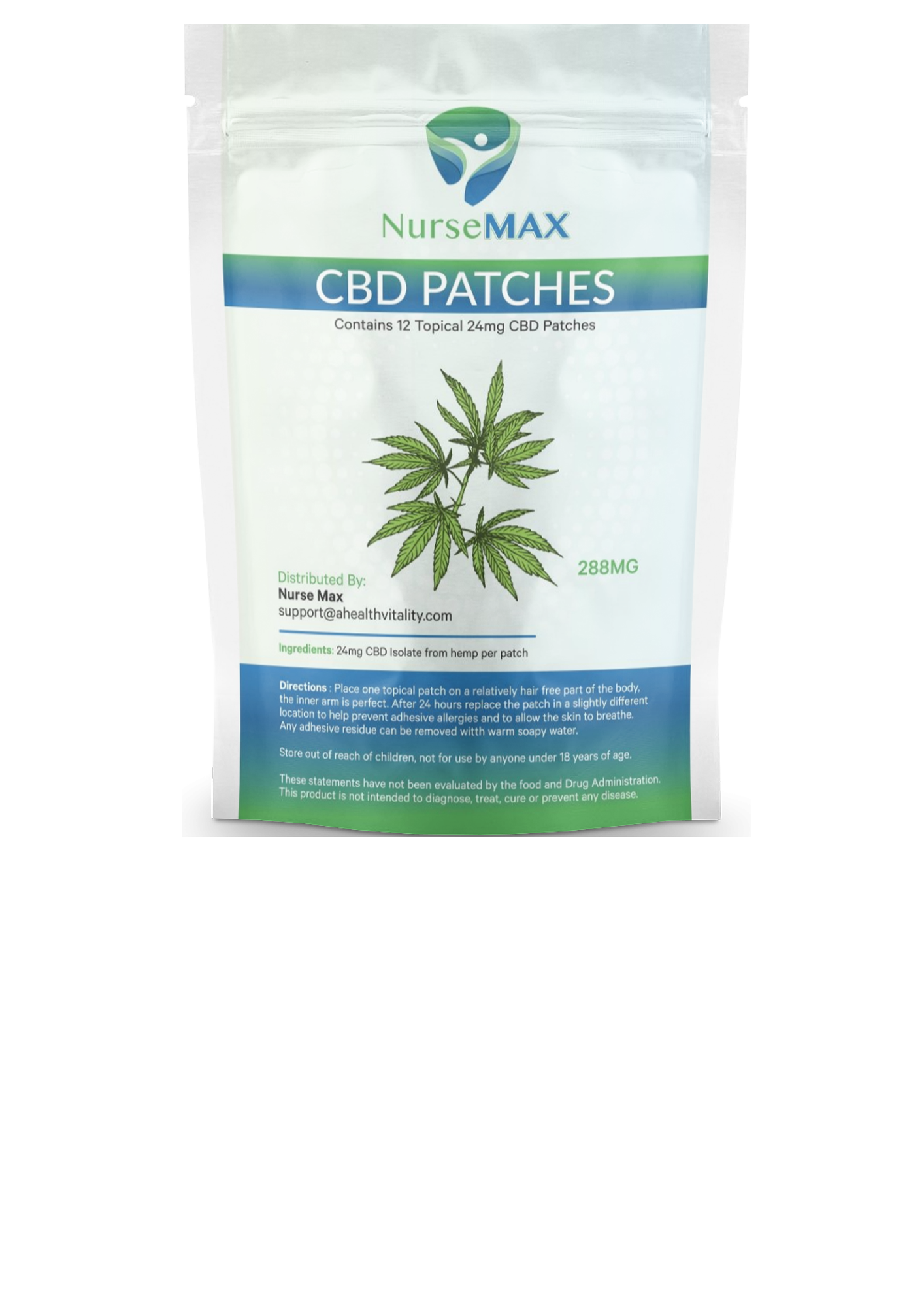 CBD 24mg Extra Strength Patches 12 pack