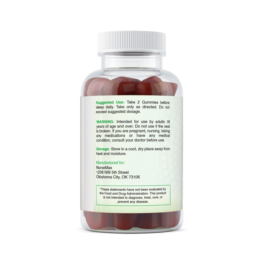 Melatonin 5mg Blackberry Gummy, 2 serv. sz